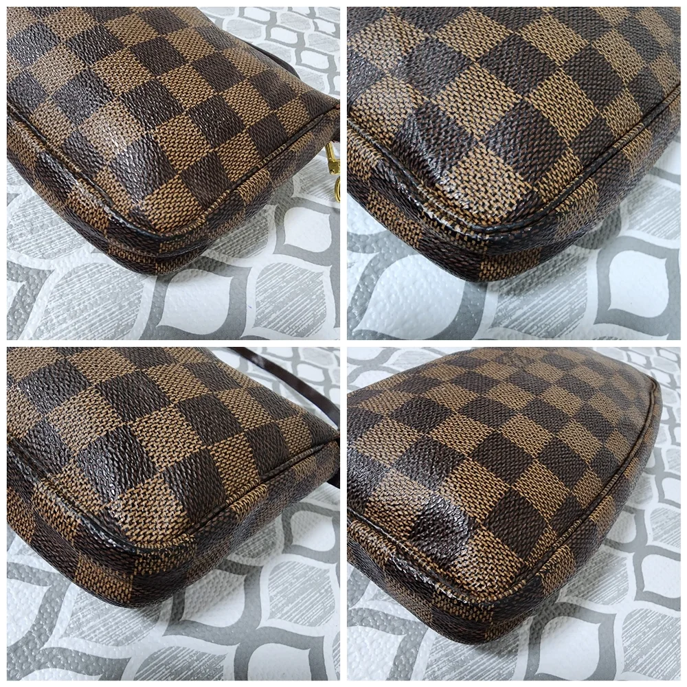 LOUIS VUITTON Damier Ebene Pochette Accessoires Pochette Brown